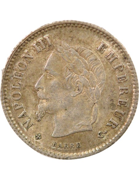 Napoléon III Grand Module 20 centimes Argent 1867 BB Strasbourg