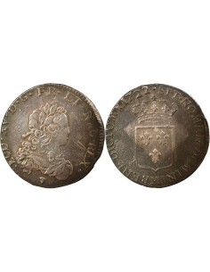 Louis XV De France 1/3 ecu Argent 1722 M Toulouse