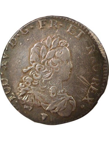 Louis XV De France 1/3 ecu Argent 1722 M Toulouse