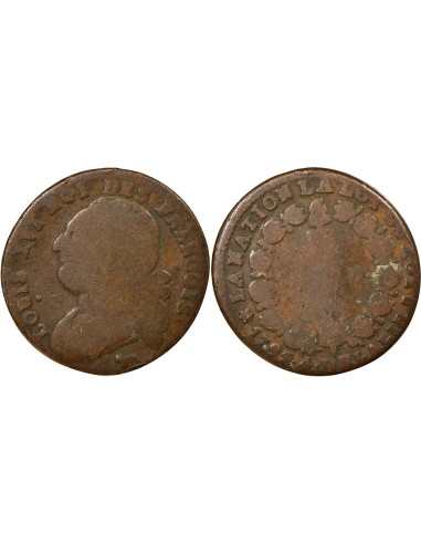 Louis XVI Au Faisceau 12 denier Cuivre 1792 Pau