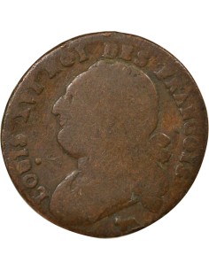 Louis XVI Au Faisceau 12 denier Cuivre 1792 Pau 2