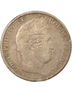 Louis-Philippe Ier Tranche en Creux 5 francs Argent 1831 MA Marseille 2