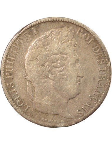 Louis-Philippe Ier Tranche en Creux 5 francs Argent 1831 MA Marseille