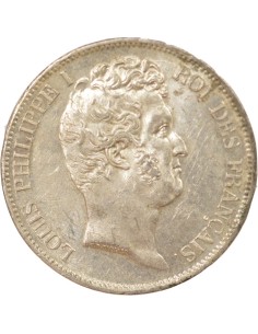 Louis-Philippe Ier Tr. en Creux 5 francs Argent 1831 W Lille 2