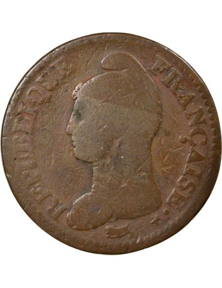 Dupré 2 décimes Cuivre An 4 A - Paris