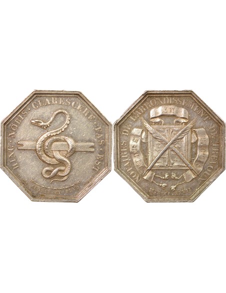 Notaires 1 jeton Argent Corne (Après 1880)