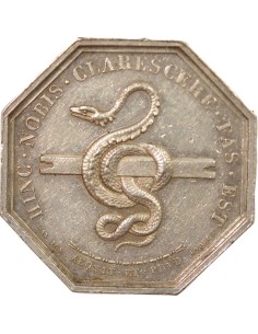 Notaires 1 jeton Argent Corne (Après 1880) 2