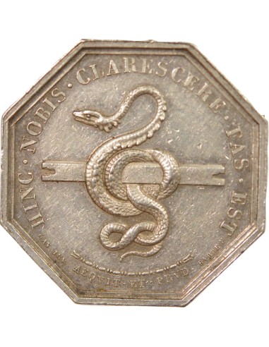 Notaires 1 jeton Argent Corne (Après 1880)