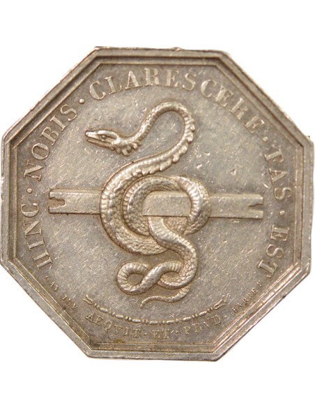 Notaires 1 jeton Argent Corne (Après 1880)