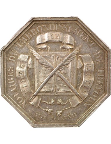 Notaires 1 jeton Argent Corne (Après 1880)