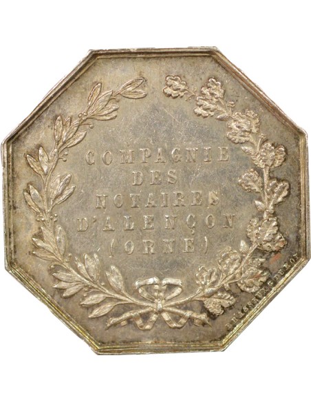 Notaires 1 jeton Argent Abeille (1860 / 1879)