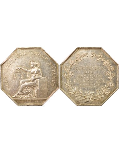 Notaires 1 jeton Argent Abeille (1860 / 1879)