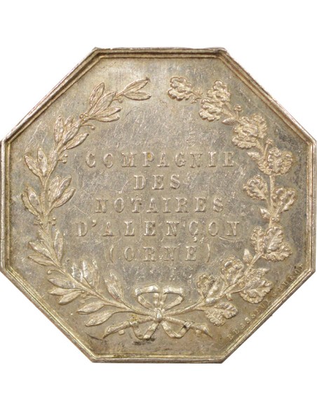Notaires 1 jeton Argent Abeille (1860 / 1879)