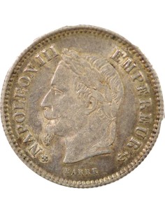 Napoléon III Grand Module 20 centimes Argent 1867 BB Strasbourg 2