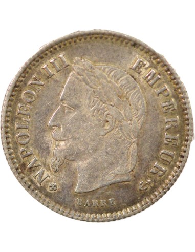 Napoléon III Grand Module 20 centimes Argent 1867 BB Strasbourg