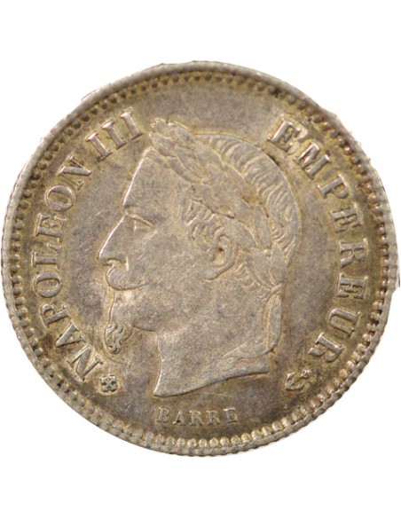 Napoléon III Grand Module 20 centimes Argent 1867 BB Strasbourg