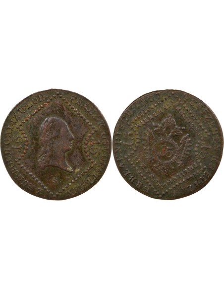 Autriche François II du Saint-Empire 30 kreuzer Cuivre 1807 Smolnik