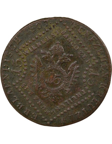 Autriche François II du Saint-Empire 30 kreuzer Cuivre 1807 Smolnik