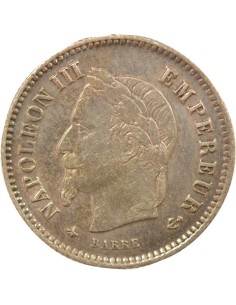 Napoléon III Grand Module 20 centimes Argent 1867 A - Paris 2