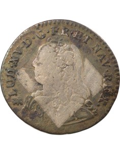 Louis XV aux Rameaux d'Olivier 1/10 ecu Argent 1728 T Nantes 2