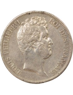 Louis-Philippe Ier Tranche en Creux 5 francs Argent 1830 A - Paris 2