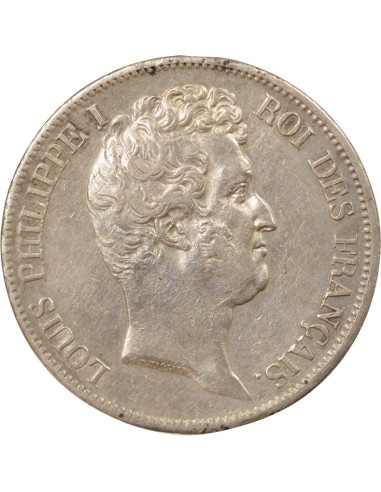 Louis-Philippe Ier Tranche en Creux 5 francs Argent 1830 A - Paris