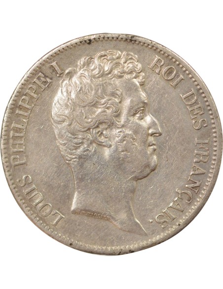Louis-Philippe Ier Tranche en Creux 5 francs Argent 1830 A - Paris