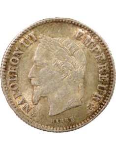 Napoléon III Grand Module 20 centimes Argent 1867 BB Strasbourg 2