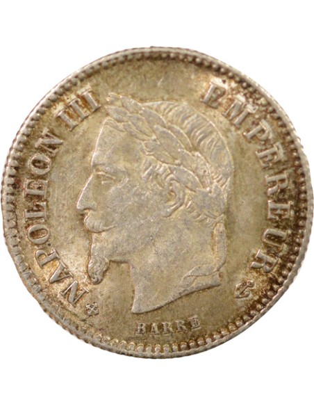 Napoléon III Grand Module 20 centimes Argent 1867 BB Strasbourg