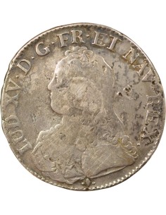 Louis XV Au Buste Habillé 1 écu Argent 1727 L Bayonne 2