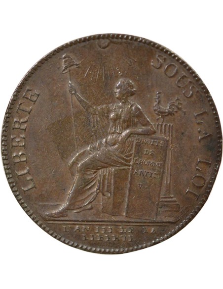 A la Liberté 2 sols Cuivre 1791 Birmingham