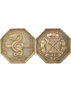 Notaires 1 jeton Argent Corne (Après 1880)