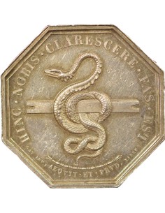 Notaires 1 jeton Argent Corne (Après 1880) 2