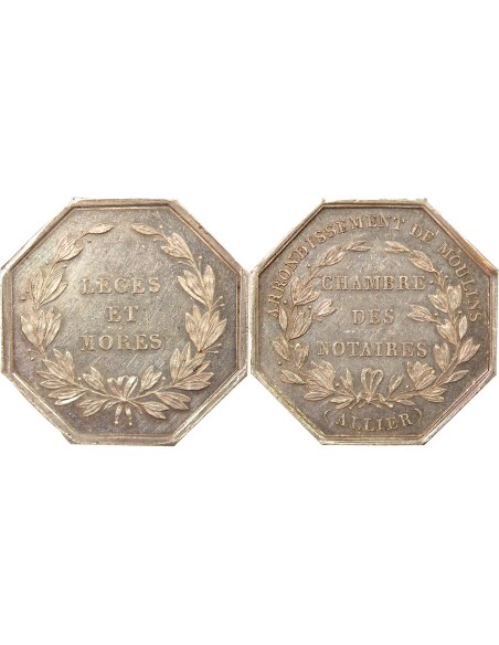 Notaires 1 jeton Argent Abeille (1860 / 1879)