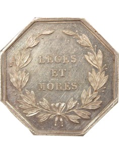 Notaires 1 jeton Argent Abeille (1860 / 1879) 2