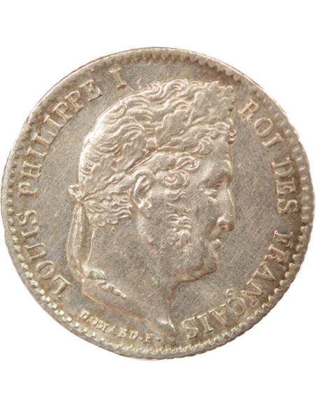 Louis-Philippe Ier 1/4 franc Argent 1838 B Rouen
