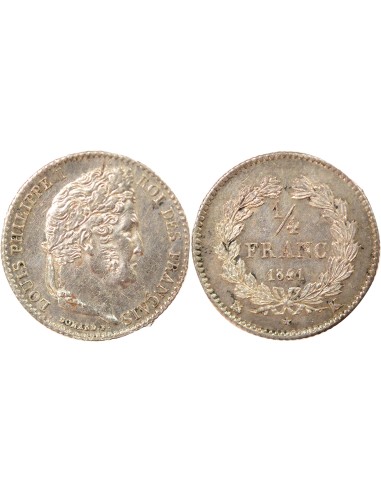 Louis-Philippe Ier 1/4 franc Argent 1841 K Bordeaux