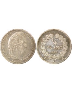 Louis-Philippe Ier 1/4 franc Argent 1835 A - Paris