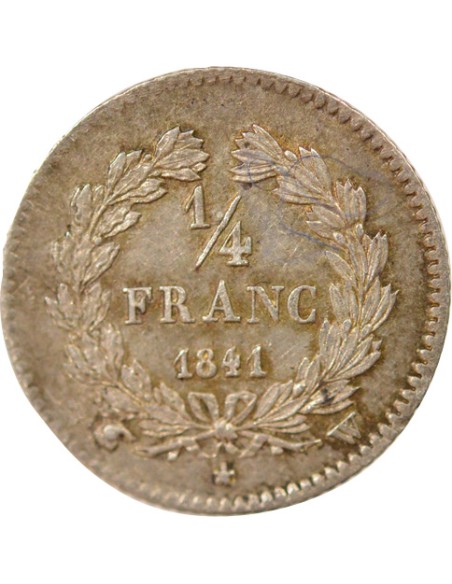 Louis-Philippe Ier 1/4 franc Argent 1841 W Lille
