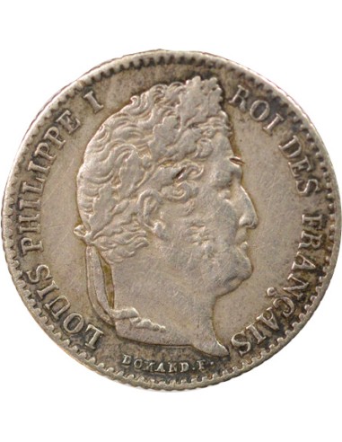 Louis-Philippe Ier 1/4 franc Argent 1833 B Rouen