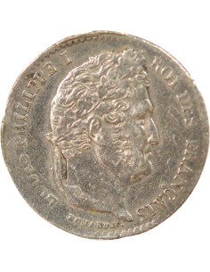 Louis-Philippe Ier 1/4 franc Argent 1837 D Lyon 2