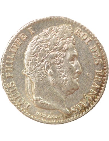 Louis-Philippe Ier 1/4 franc Argent 1841 B Rouen