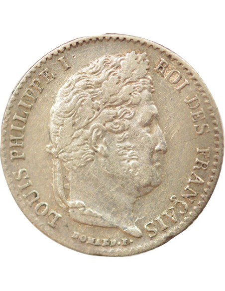 Louis-Philippe Ier 1/4 franc Argent 1836 A - Paris