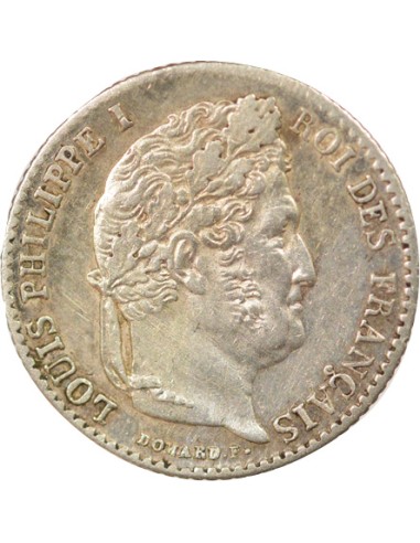 Louis-Philippe Ier 1/4 franc Argent 1834 B Rouen