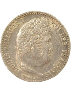 Louis-Philippe Ier 1/4 franc Argent 1838 W Lille 2