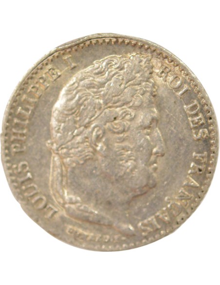 Louis-Philippe Ier 1/4 franc Argent 1838 W Lille