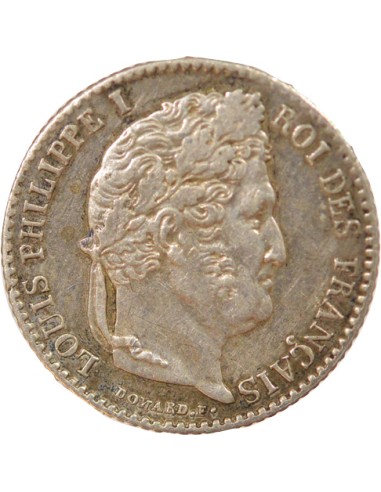 Louis-Philippe Ier 1/4 franc Argent 1840 B Rouen
