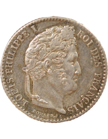 Louis-Philippe Ier 1/4 franc Argent 1840 B Rouen