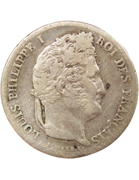Louis-Philippe Ier 1/4 franc Argent 1835 D Lyon