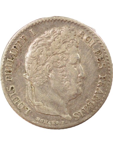 Louis-Philippe Ier 1/4 franc Argent 1837 W Lille